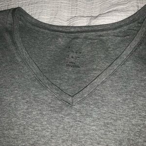 Grey tight fitting tee